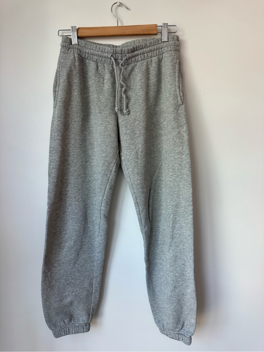 Tna Aritzia Heather Grey Cozy Fleece Boyfriend Jogger Sweatpants Size XS